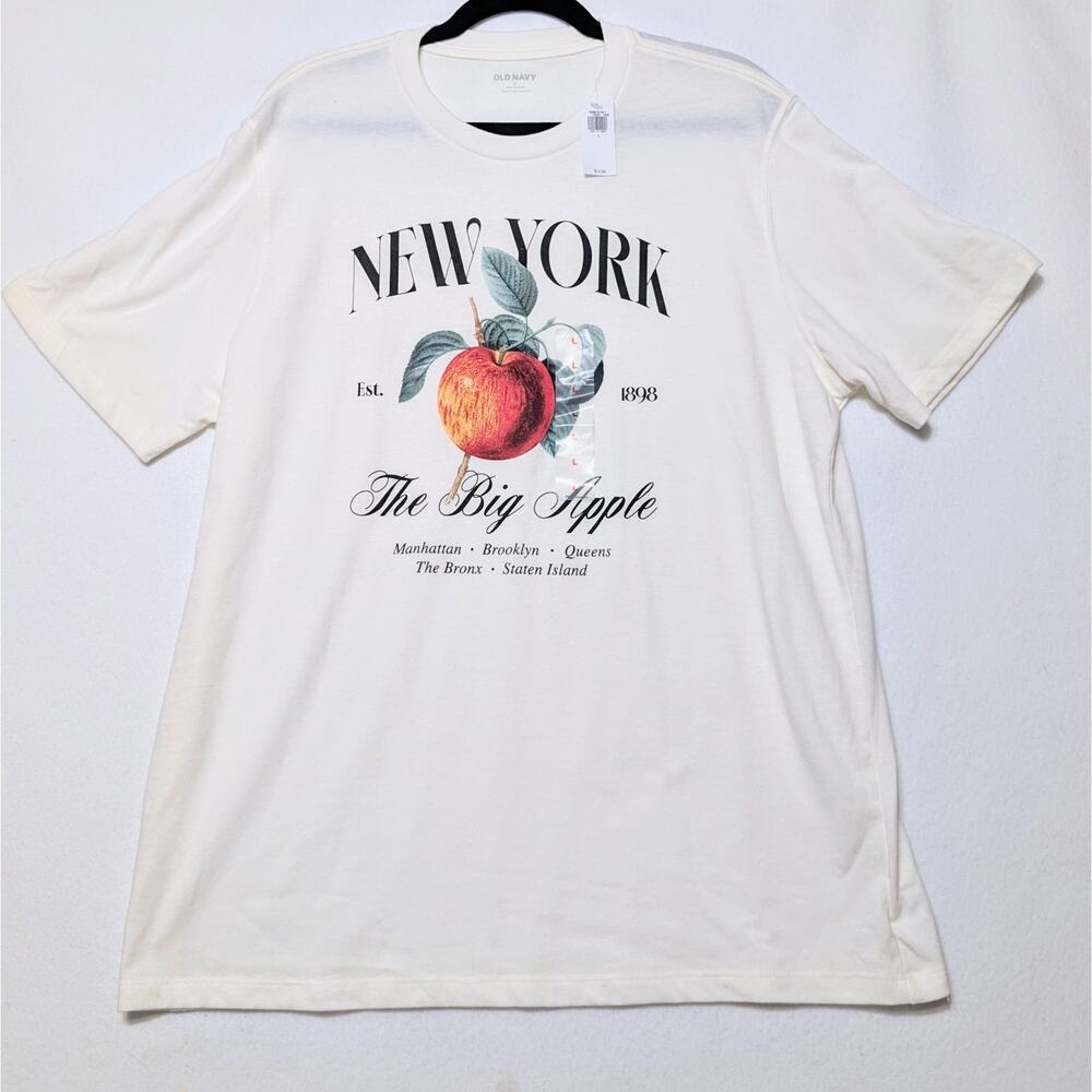 NWT Soft Washed Graphic Tee Women's Large New York Big Apple Old Navy